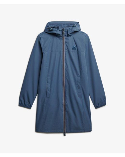 Superdry Blue & Co Long Tri Windbreaker Jacket