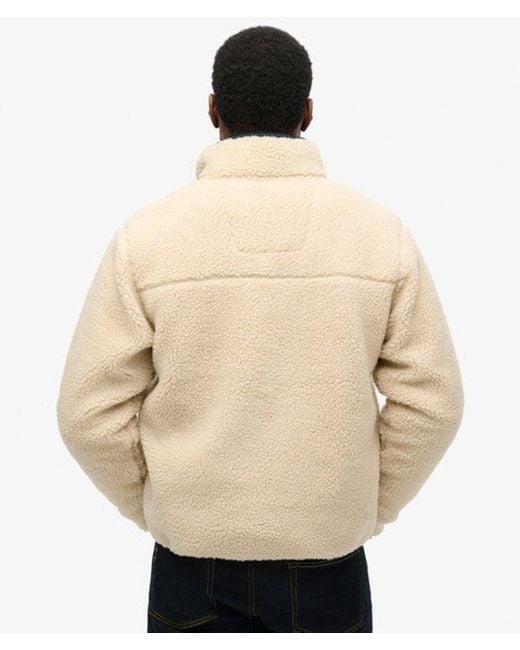 Homme Veste Polaire Borg Vintage Retro Taille Superdry pour homme en coloris Brown