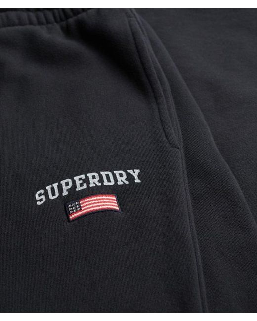 Superdry Athletic Essentials Rechte joggingbroek in het Black