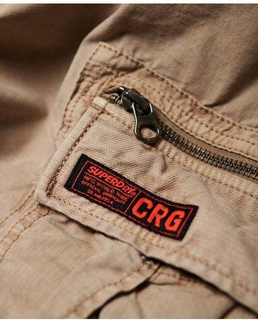 Superdry Natural Parachute Cargo Pants Sand Ripstop for men