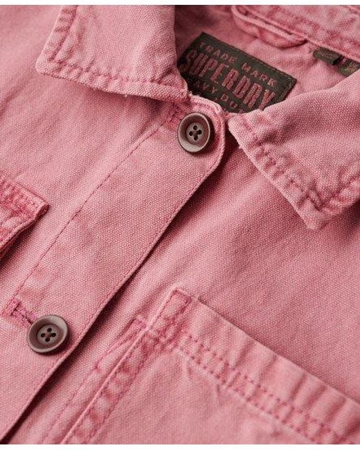 Superdry Pink Four Pocket Chore Jacket