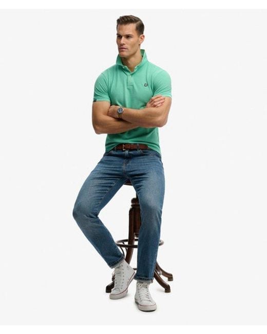 Superdry Green & Co Vintage Destroy Polo Shirt for men