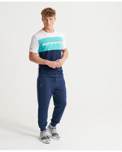 Superdry White Training Graphic Block T-Shirt Optic for men