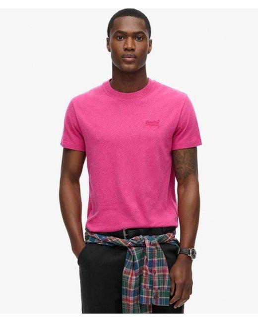 Superdry Pink & Co Essential Logo T-shirt for men