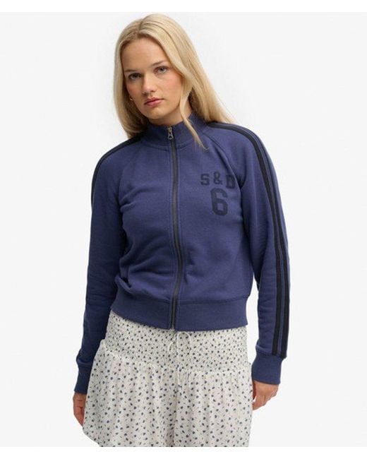 Superdry Blue & Co Athletic Essentials Zip Through Track Top