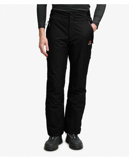 Superdry Black Slim Ski Pants for men