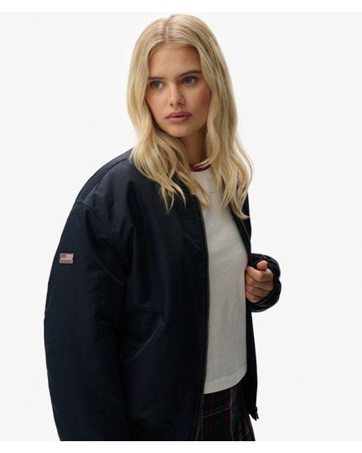 Superdry Blue Ma1 Bomber Jacket