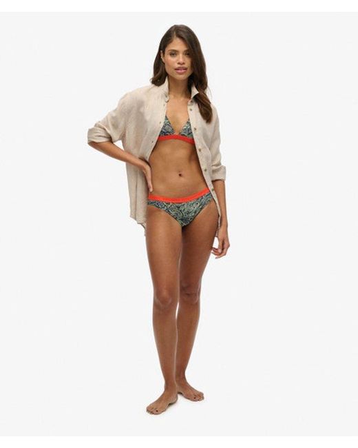 Femme Bas De Bikini Classique Imprimé Taille Superdry en coloris Natural