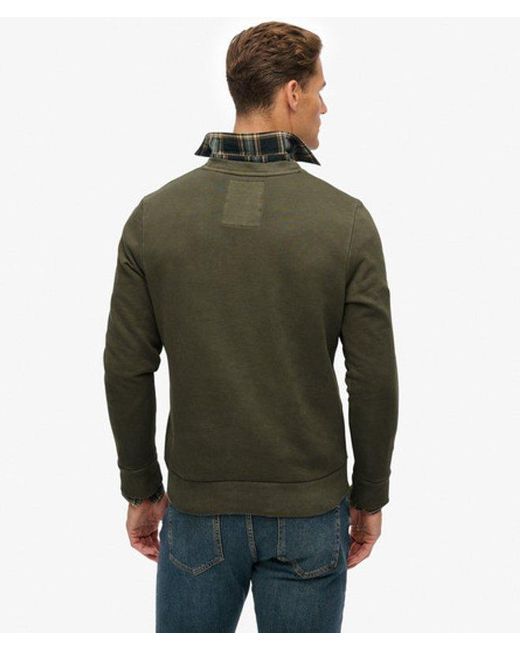 Superdry Green & Co Athletic Embossed Sweatshirt for men