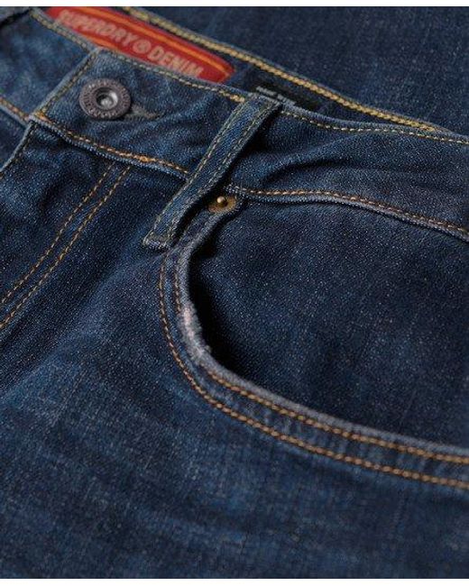 Superdry Vintage Slimfit Jeans Met Rechte Pijpen in het Blue voor heren