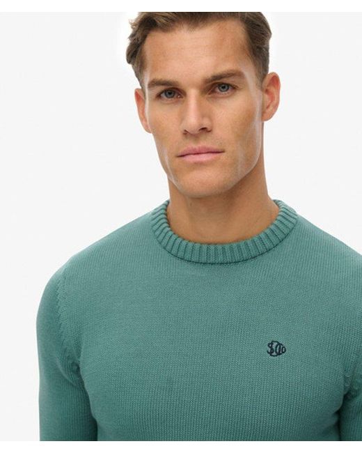 Superdry Green & Co Preppy Cotton Jumper for men