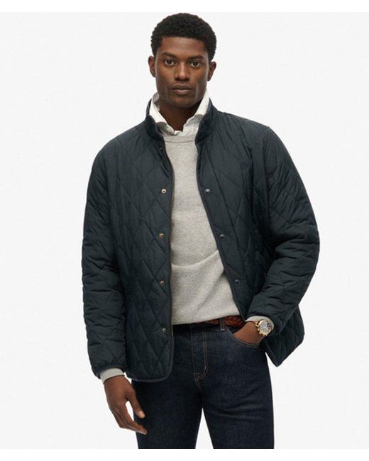 Superdry Blue & Co Quilted Estate Jacket for men