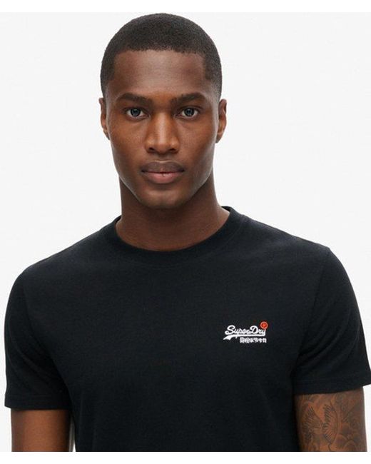 Superdry Black & Co Essential Embroidered T-shirt for men