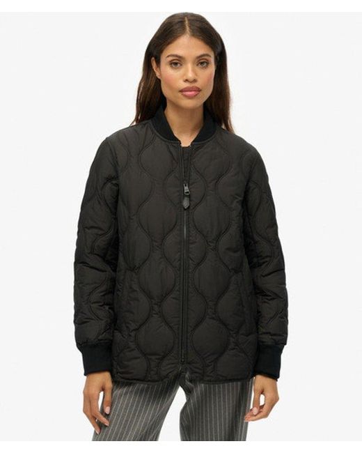 Superdry Black & Co Short Quilted Liner Jacket