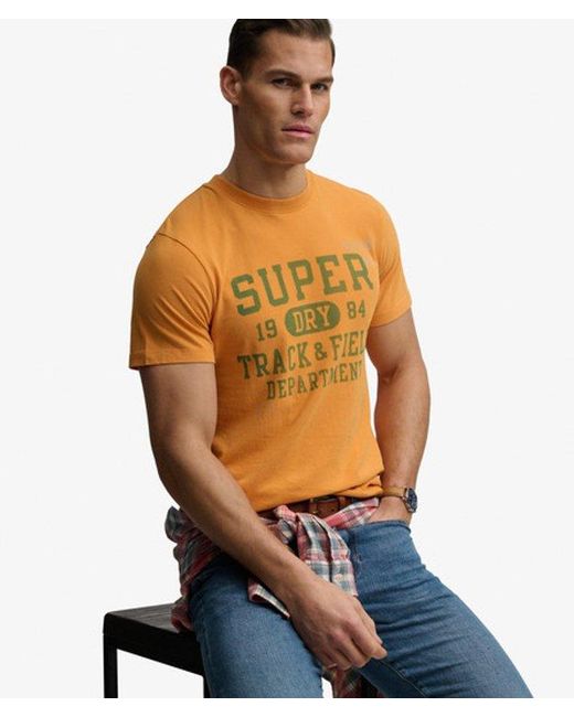 Superdry Blue & Co Vintage Prep Relaxed T-shirt for men