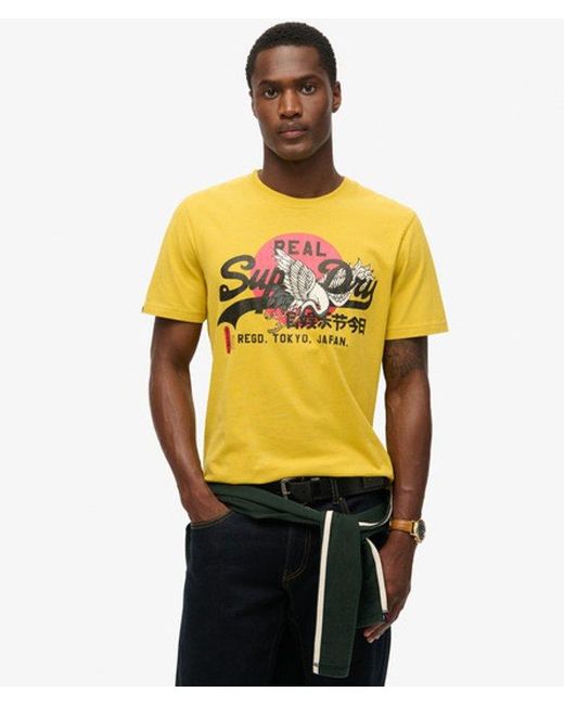 Superdry Metallic & Co Tokyo Graphic T Shirt for men
