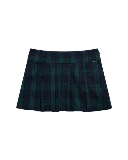Superdry Blue & Co Mini Pleated Skort