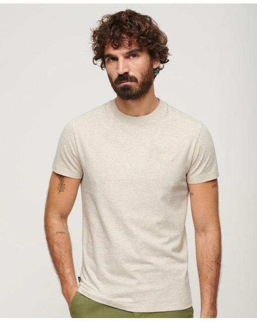 Superdry White Organic Cotton Essential Logo T-shirt for men