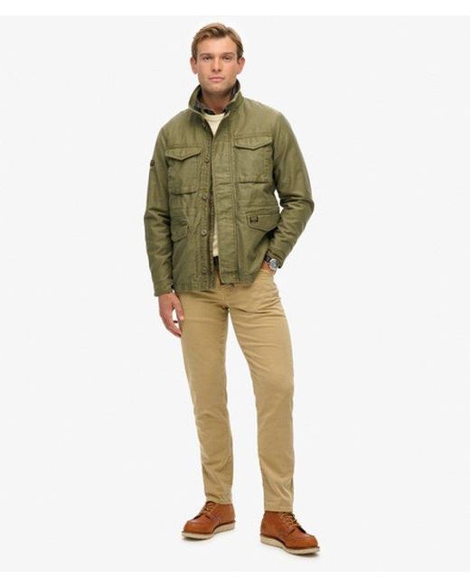 Superdry Green Collared M65 Jacket for men
