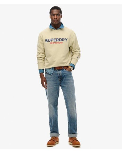Superdry Natural & Co Sportswear Logo Loose Crew Sweatshirt for men