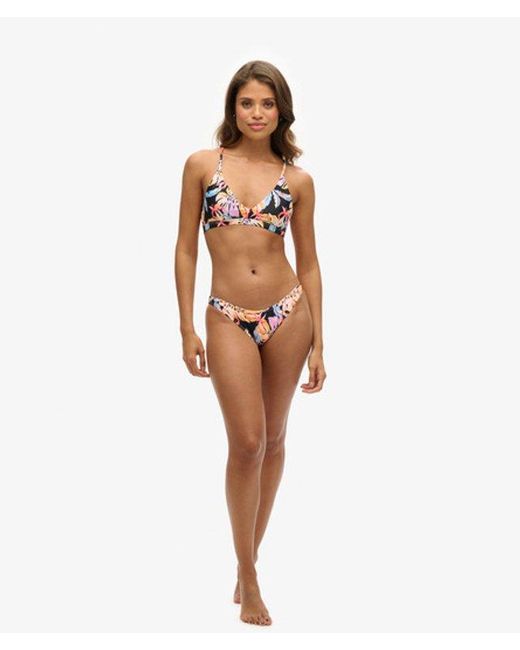 Superdry Pink & Co Ladies Classic Printed Bikini Briefs