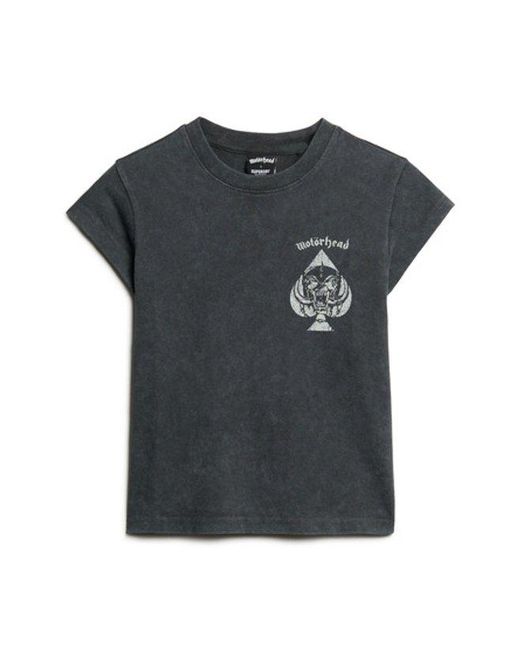 Superdry Green & Co Motörhead X & Co Cap Sleeve Band T-shirt