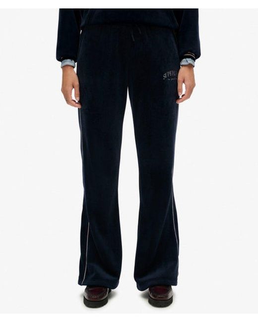 Superdry Blue & Co Country Club Velour Straight joggers