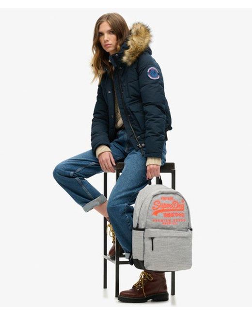 Superdry Gray & Co Ladies Embroidered Heritage Montana Backpack