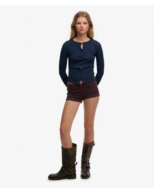 Superdry Red Athletic Essentials Fold Over Short