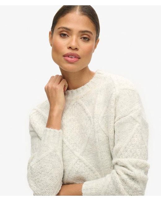 Superdry White & Co Chunky Cable Knit Jumper