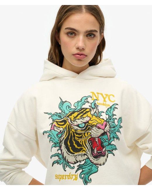 Superdry Natural Neo Trad Tattoo Relaxed Hoodie
