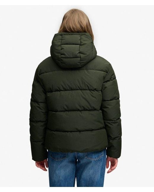 Superdry Green & Co Premium Hooded Puffer Jacket