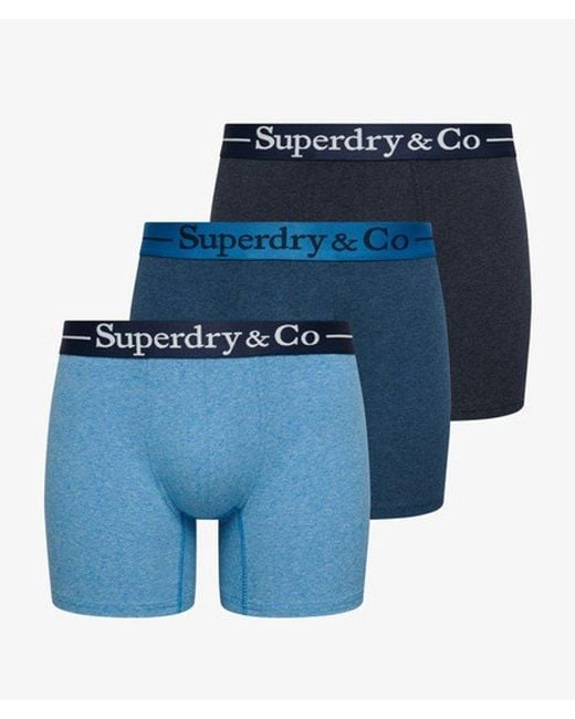 Superdry Blue & Co Boxer Triple Pack for men