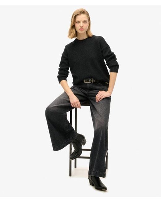 Superdry Black Essential Crew Neck Jumper