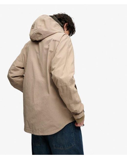 Superdry Natural Bench X & Co Bench Hooded Ripstop Jacket for men