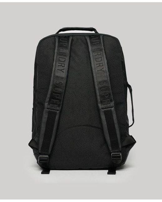 Imprimée sac à dos tarp 25 litres Superdry en coloris Black