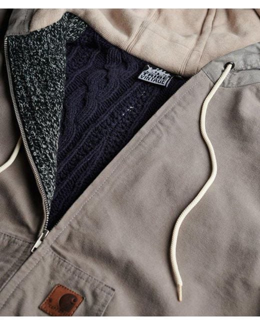 Superdry Gray & Co Carhartt Reworked Hooded Jacket for men
