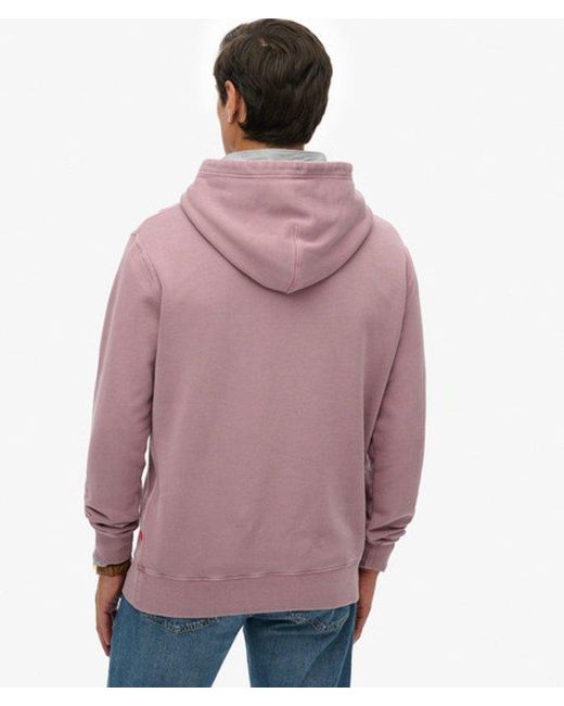 Superdry Brown & Co Micro Logo Hoodie for men