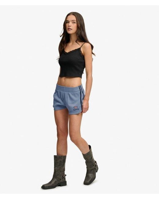 Superdry Blue & Co Athletic Essentials Waffle Retro Shorts