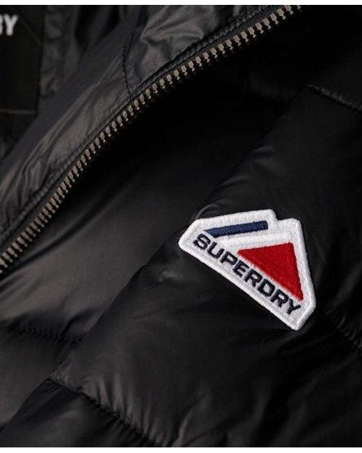Superdry Black Crop Hooded Fuji Jacket
