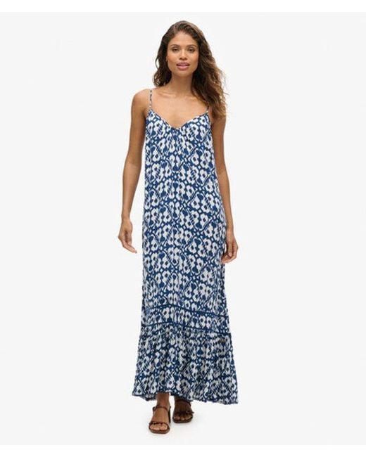 Superdry Blue & Co Long Cami Dress