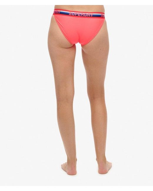 Superdry Red & Co Classic Stripe Bikini Bottoms