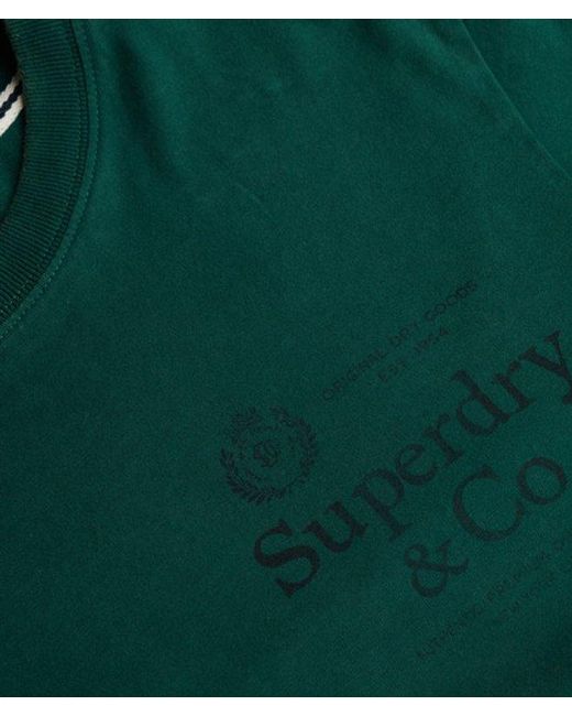 Superdry & Co 1954 Company Relaxed T-shirt in het Green voor heren