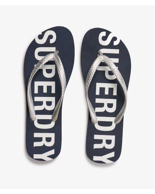 Superdry Blue Code Core Sport Flip Flops