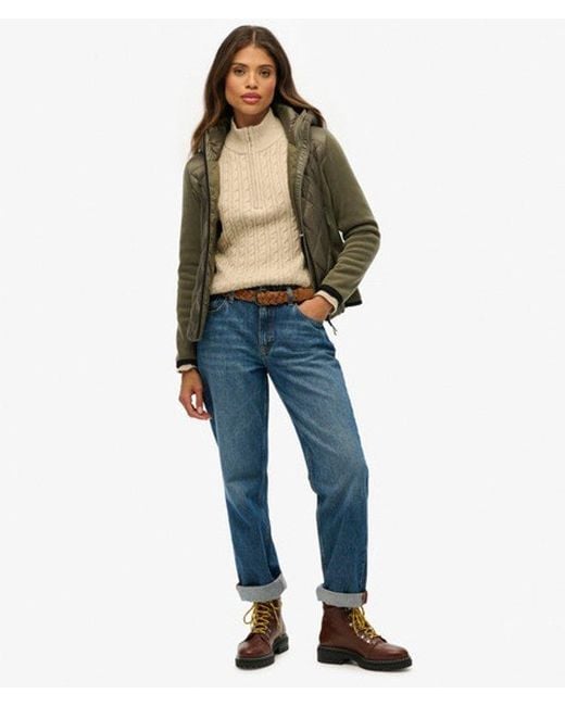 Superdry Green Hooded Heritage Storm Jacket