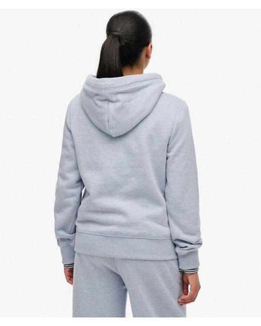 Superdry Blue & Co Essential Logo Embroidered Hoodie