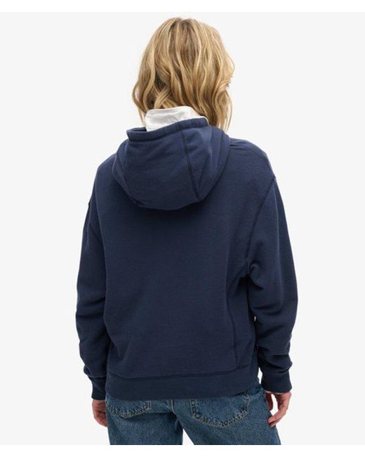 Superdry Blue & Co Athletic Essentials Hoodie