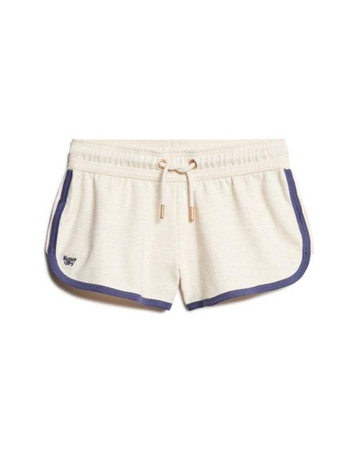 Superdry Athletic Essentials Logo Racer Shorts in het Blue