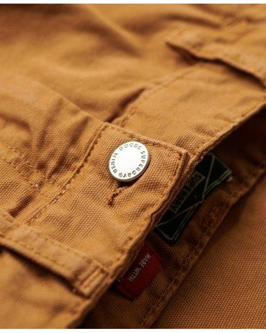 Pantalon de charpentier large vintage en coton bio Superdry en coloris Natural