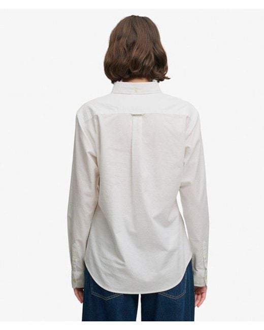 Superdry White & Co Slim Oxford Button Down Long Sleeve Shirt